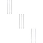 Set of 3 Tension Poles for Curtains Rod Multi-function Telescopic Bar