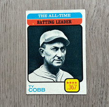 1973 MLB Topps All Time Batting Leader | Ty Cobb | #475