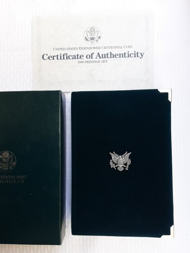 United States Mint 1990 Prestige Set Eisenhower Centennial Coin - Picture 10 of 12