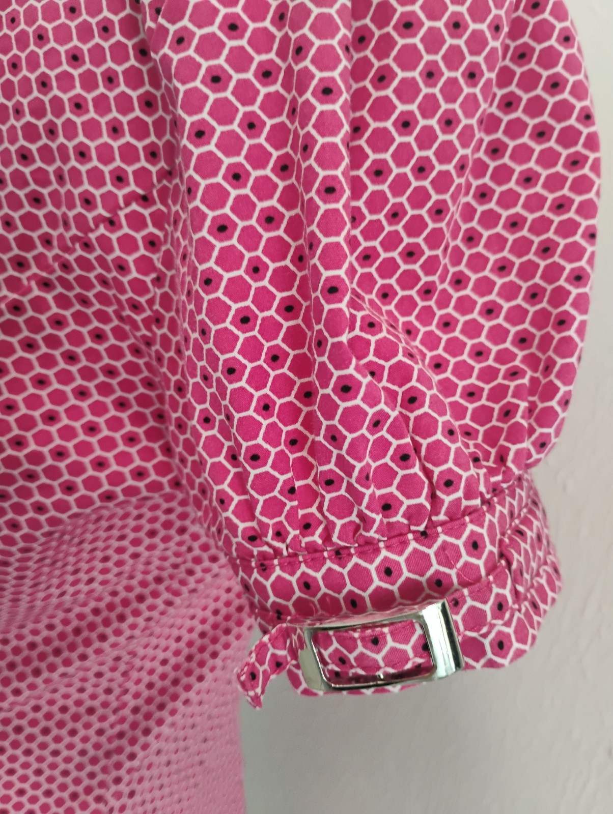 Express Design Studio Pink Geometric Button Accen… - image 5