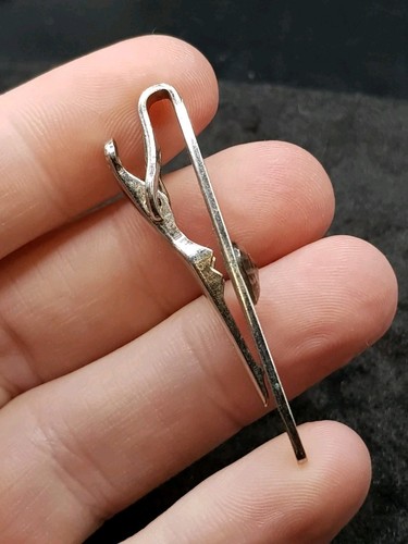 Vintage Swank Silver Plated Tie Bar Clip - For Gents And Gentlemen - Free UK P&P - Picture 5 of 7