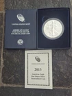 2013 West Point $1 American Silver Eagle 1 oz Uncirculated Coin with Box & COA