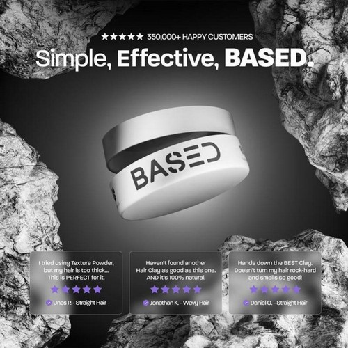 2er Pack Based Bodyworks Hair Clay High Hold & Low Shine Matte Finish Simple - Bild 9 von 19