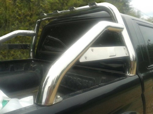 Chrome Stainless Sport Roll Bar For Mitsubishi L200 Triton 1996 - 2005 4x4 Back - Picture 5 of 9