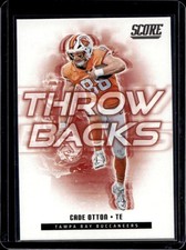 2025 Panini Score Cade Otton Throwbacks #19 Buccaneers