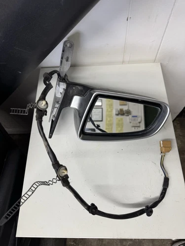 04-08 Audi S4 Left Driver LH Side Door Mirror Silver OEM