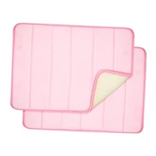 Memory Foam Bath Mat Set - Non Slip, Absorbent, Soft Bath Rug Set - Fast 