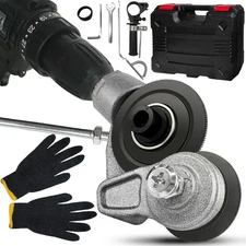 Upgraded Metal Sheet Cutter,Electric Drill Plate Cutter,Metal Nibbler Black 