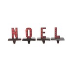 Northlight 4 Red and Black Buffalo Plaid �NOEL� Christmas Stocking Holders 6�