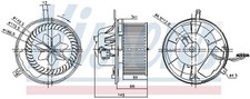 NISSENS 87032 Innenraumgebläse für AUDI,SEAT,SKODA,VW