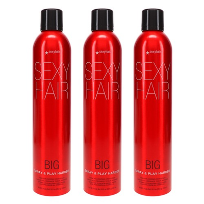 #ad Sexy Hair Big Sexy Hair Spray and Play Harder Firm Volumizing Hairspray 10 oz 3 $40.93