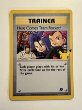 Pokemon TCG Celebrations Here Comes team Rocket! 15/82 Near Mint
