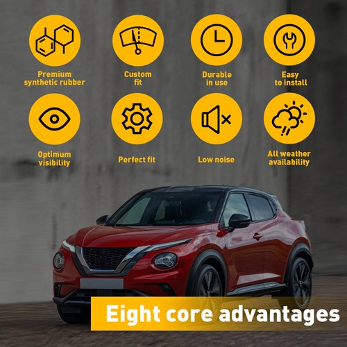 Juego de brazo y cuchillas limpiaparabrisas trasero para Nissan Rogue Pathfinder 2013-2018 EE. UU. - Imagen 2 de 16