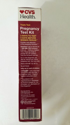 CVS Health Triple Test Schwangerschaftstest - Bild 4 von 9