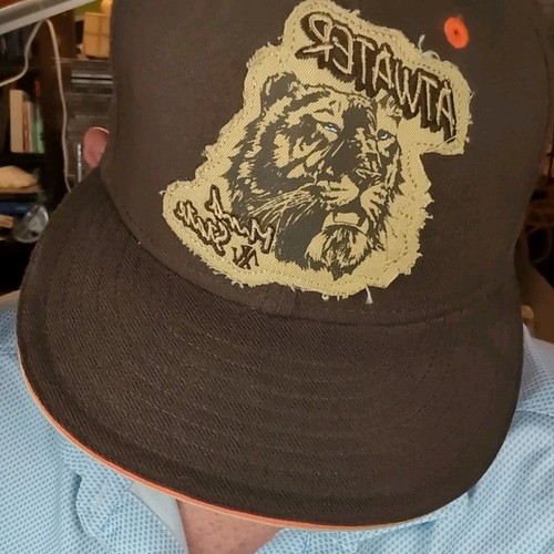 Atwater New Era Fitted Hat Brown Tiger Embroidered Patch 7 3/8 Lined Cap - Picture 11 of 11