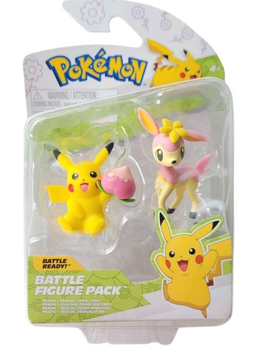 2025 Pokemon Battle Figure Pack Pikachu+Deerling Spring Form New Sealed Package - Picture 2 of 21