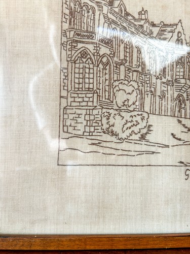 Handgesticktes Bild der Universität Glasgow - Bild 3 von 5