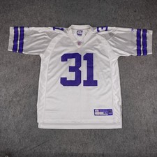 Camiseta deportiva vintage de los Dallas Cowboys para hombre grande blanca NFL fútbol Roy Williams Reebok