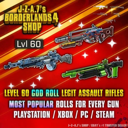 Borderlands 4✨LEGENDARY PEARLESCENT LVL 60 ASSAULT RIFLE BL4 GEAR ✅PC-PS-XBOX✨