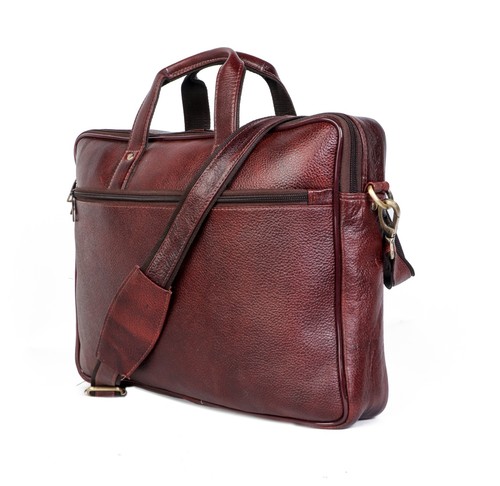 Men's Genuine Leather Laptop Bag Briefcase Messenger Office Shoulder Satchel - Zdjęcie 2 z 5