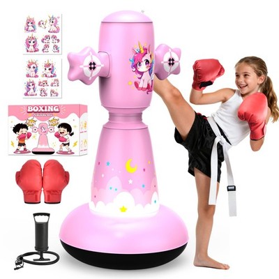 DIY Punch Bag Kids Standing Toy Age 310, 147cm Inflatable Punch Bag Mi...