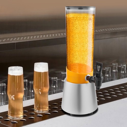3L Silver Plastic Drink Dispenser Beverage Dispenser Water Juice Drink Dispenser - Picture 3 of 20