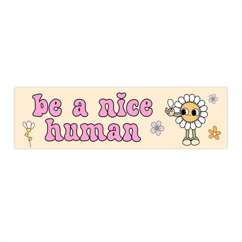 Be A Nice Human Auto Autoaufkleber Hippie Aufkleber Auto Deko Fahrzeug Zubehör - Bild 5 von 7