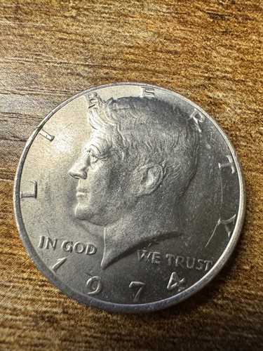 1974 Kennedy Half Dollar Coin No Mint Mark RARE FREE SHIPPING - Picture 5 of 13