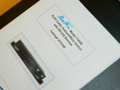 NEW ELECTRO STANDARDS PATH WAY 7340B RJ45 CAT5E ONLINE OFFLINE SWITCH W/ RS-232 - Picture 2 of 3