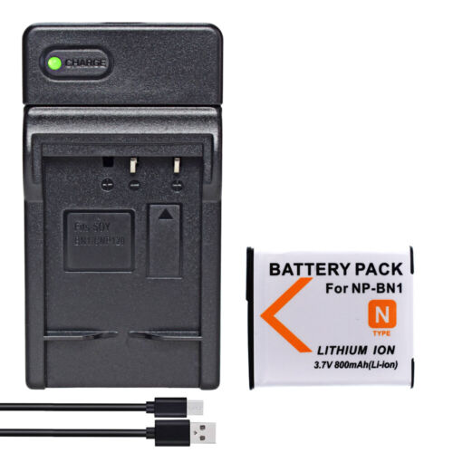 Batería o cargador para Sony NP-BN1 CyberShot DSC-W530 DSC-W620 DSC-TX9 DSC-W800 - Imagen 27 de 48