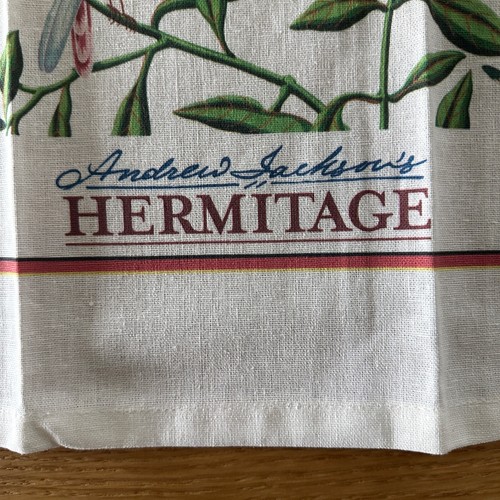Andrew Jackson HERMITAGE Souvenir Küchentuch Blumen & Vögel 16" x 26" - Bild 2 von 3