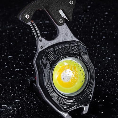 Led Small Flashlight Multitool Rechargeable Keychain Light Cob Multifunction Min - Picture 6 of 6