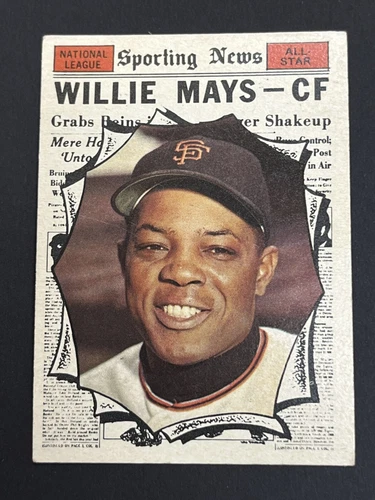 1961 Topps Willie Mays All Star #579 VG SF Giants *Small Crease*