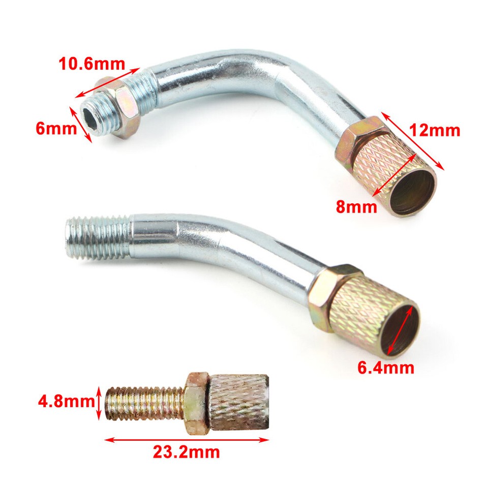 Motorcycle Carburetor Screw Guide Elbow Tube Fit for Dellorto PHBG ZSK