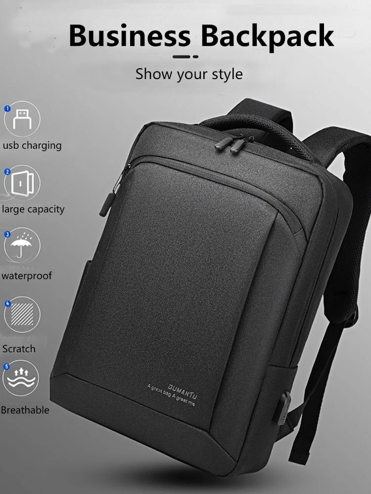 Fashion LouisWill Backpacks Men Laptop Waterproof Travel Bags