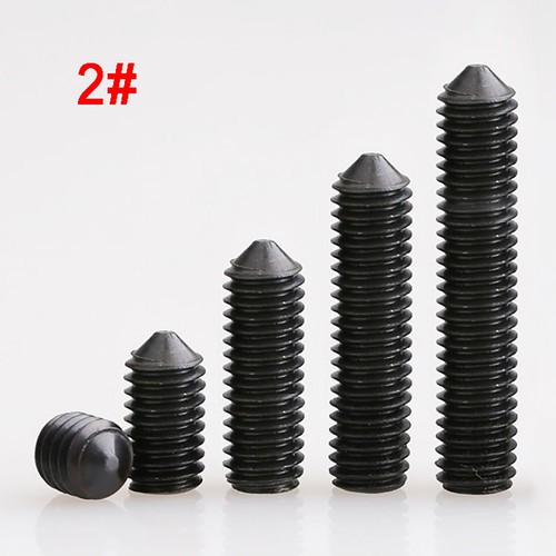 M10 10mm Schleifschrauben Flach/Kegel/Hund/Cup Point Set Schraube 12,9 Hochzug - Bild 3 von 9
