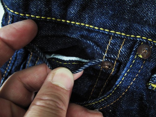 HOT VTG UNISEX EVISU NO:2 SELVEDGE PAINT JAPANESE Denim Jeans 25 x35 (Fit 24x33) - Picture 15 of 19