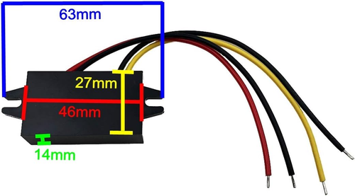 Regolatore Di Tensione 12V a 9V 3A DC-DC Buck Convertitore Tensione per Telefono - Foto 4 di 12