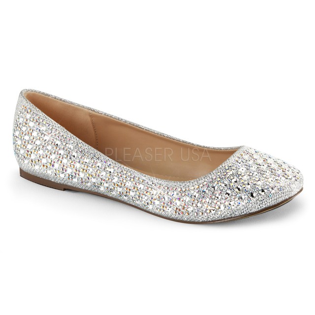 gold flats with rhinestones