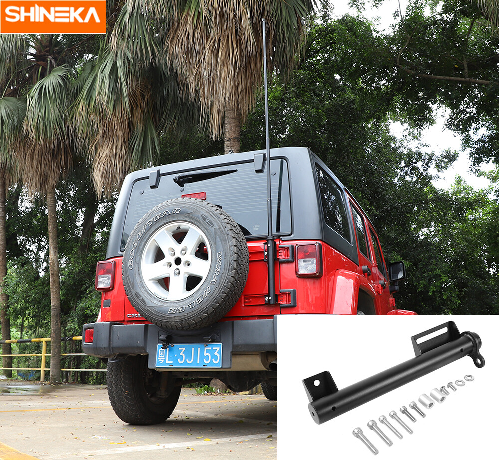 Antenna Mount Flagpole Holder Bracket Multi-Function for Jeep Wrangler JK  JL 07+ | eBay