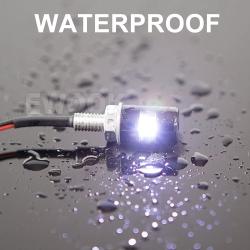2pcs LED License Number Plate Light Screw Bolt Bulbs 5050 SMD For Car Motorcycle - Picture 6 of 9