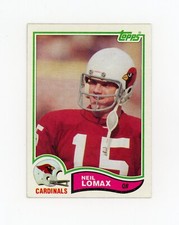 NEIL LOMAX 1982 Topps Rc #471 St. Louis Cardinals JM2