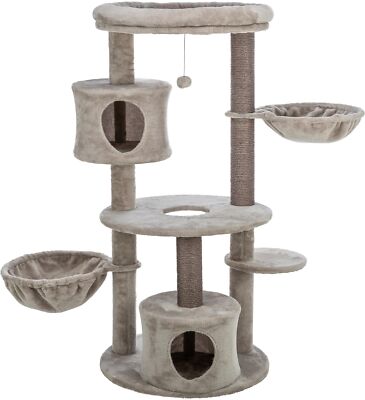 TRIXIE Anna 50-in Cat Tree, Sisal Scratching Posts, Cat Tower with Condos, Ha...