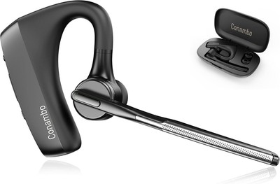 K18 Bluetooth Headset V5.1 Bluetooth Earpiece with CVC8.0 Dual Mic Noise Cancell