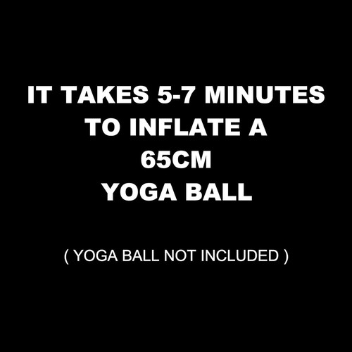 Exercise Ball Pump Hand Air Pump for Stability Workout Yoga Ball with 2 Plugs... - Picture 2 of 7