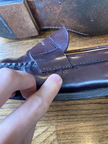 Brooks Brothers Penny Loafers Shoes Brown Leather Made In Italy Mens US 10.5 - Picture 7 of 11