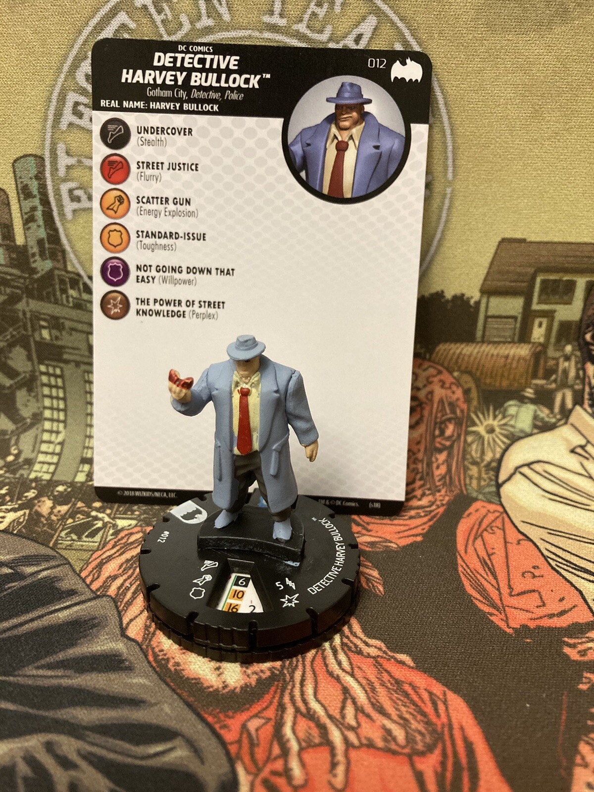 Heroclix DC Batman Animated Detective Harvey Bullock 012 Common Figure  W/Card | eBay