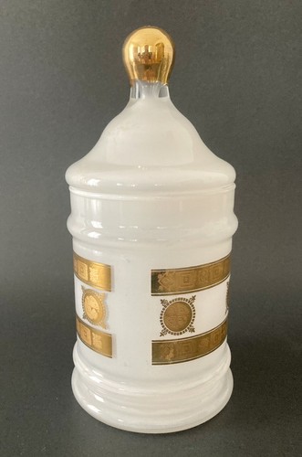 RARISSIMO Vintage Culver BIANCO Bidone Coronetta Oro 22K - Foto 2 di 10