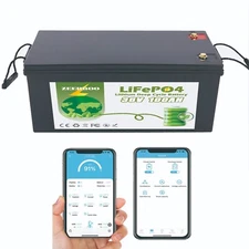 36V 100Ah LiFePO4 Lithium Battery For Golf Cart in 200A BMS, Max.Power 7.68kW