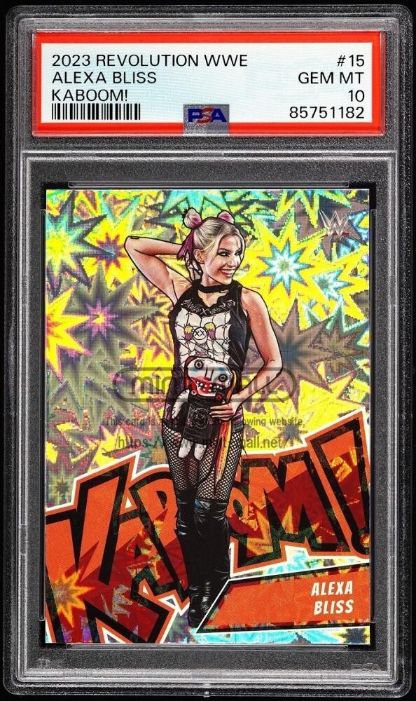2023 Panini Revolution WWE Alexa Bliss #15 Kaboom! PSA 10 2023 Panini Revolution WWE Alexa Bliss #15 Kaboom! PSA 10